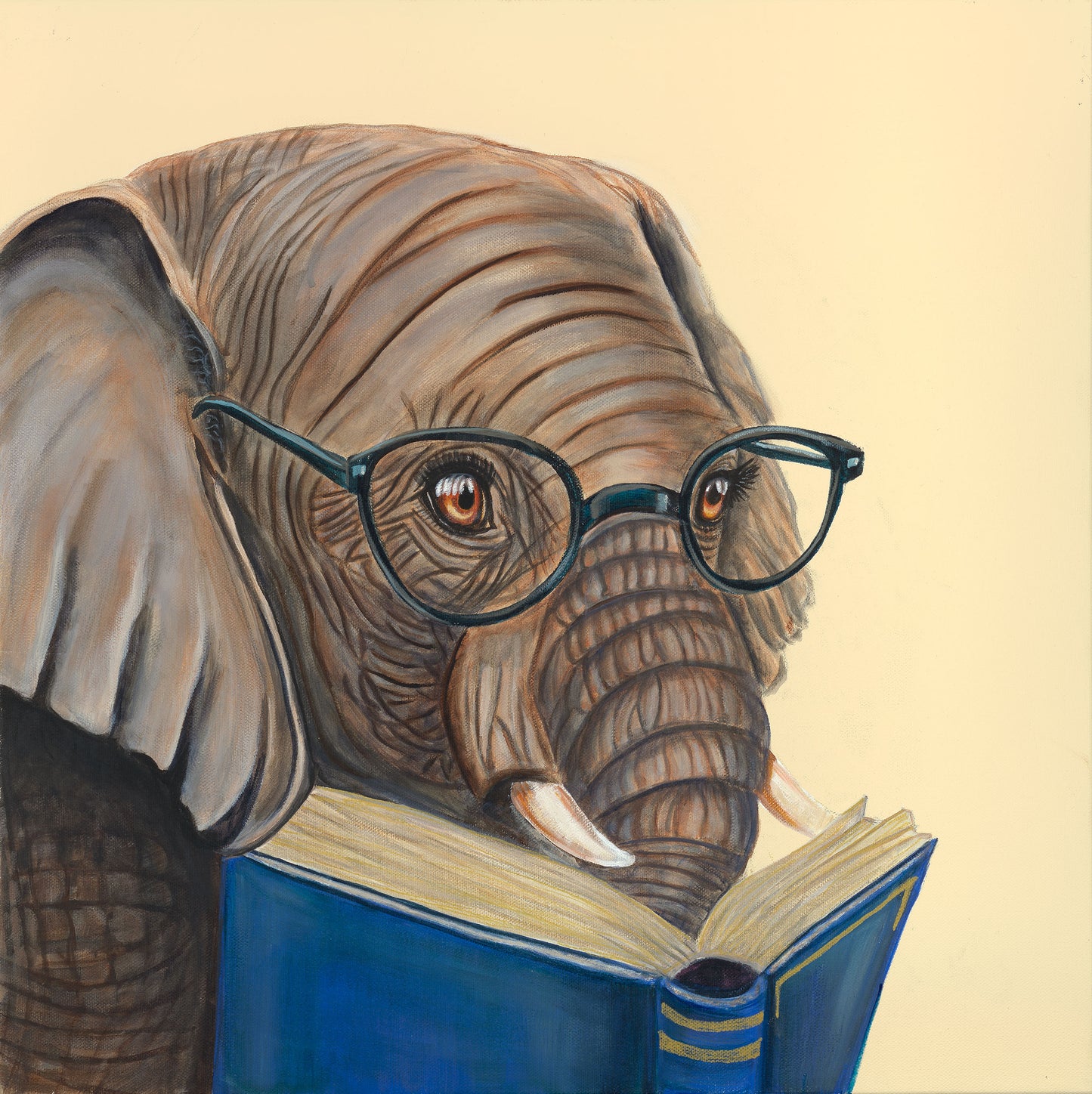 Elephant, ”The Majestic Reader"