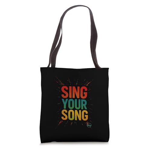 Sing Your Song Inspirational Quote Motivational Street Art Tote Bag