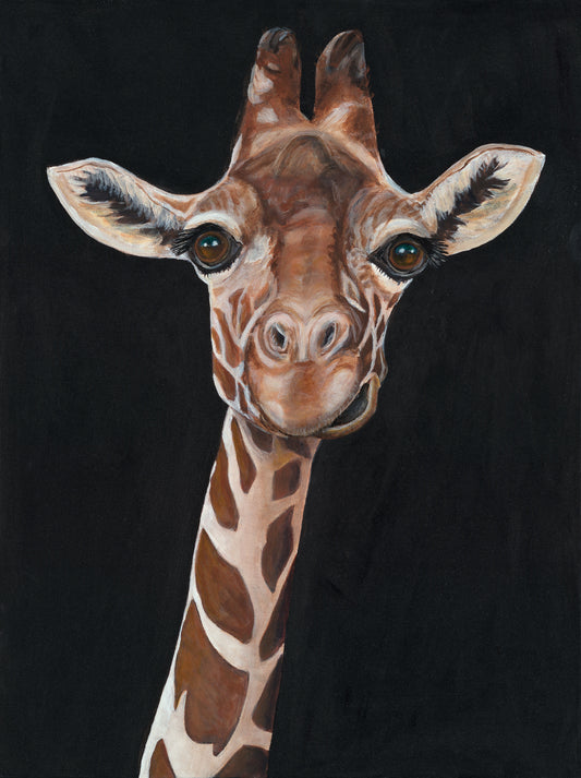 Giraffe Framed Print 24”H x 18”W