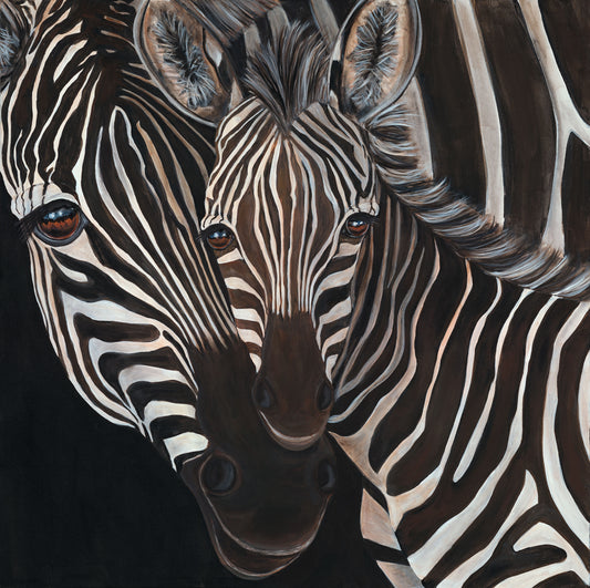 Zebra Mama and Baby