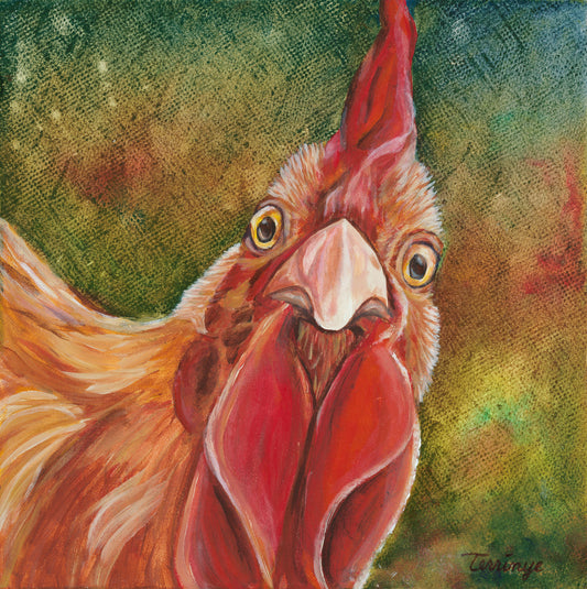 Rooster Print 14”H x 11”W