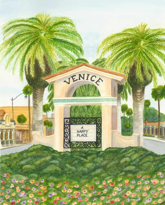 Venice, a Happy Place Print