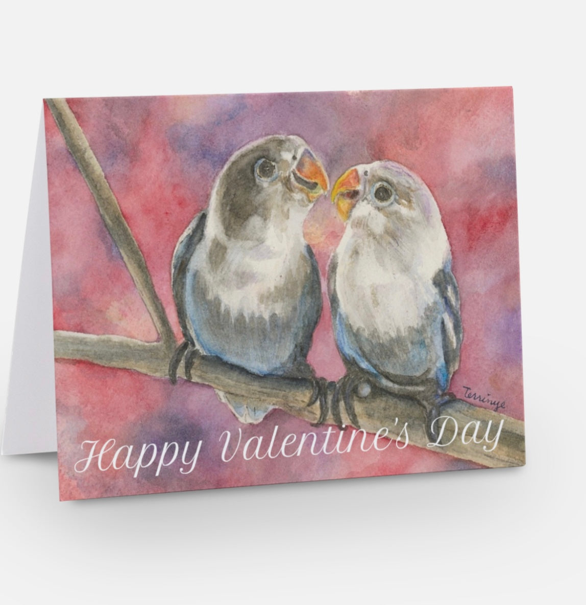 Lovebird Valentine Card