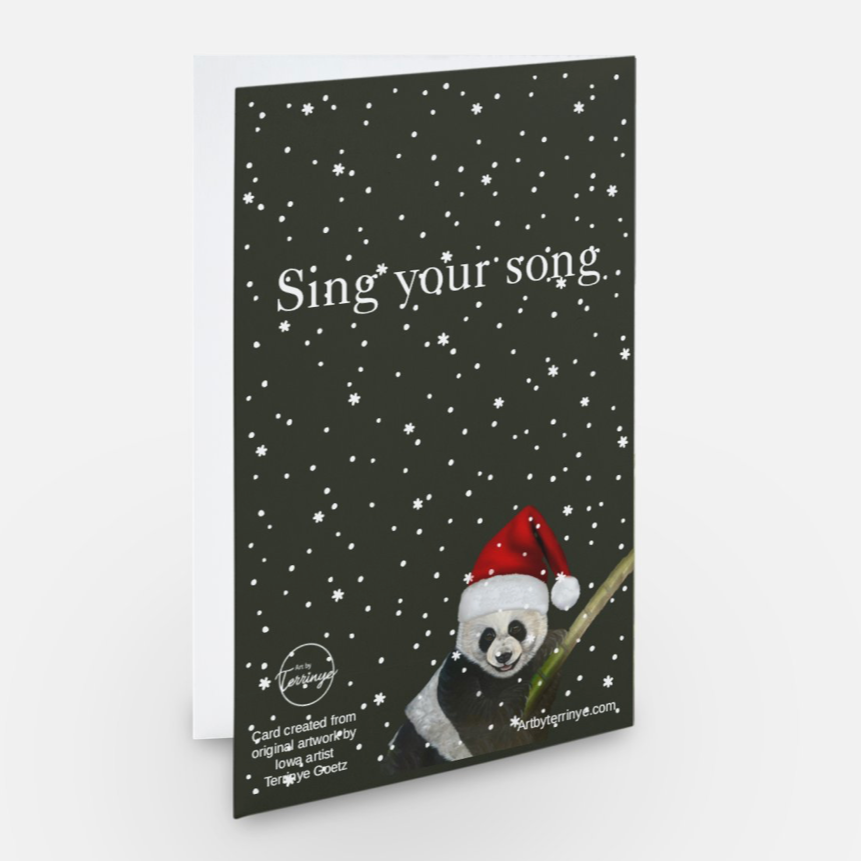 Panda Holiday Card