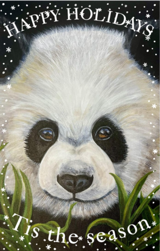 Panda Holiday Card