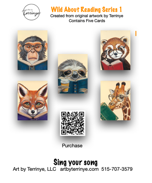 Wild About Reading Five Card Set