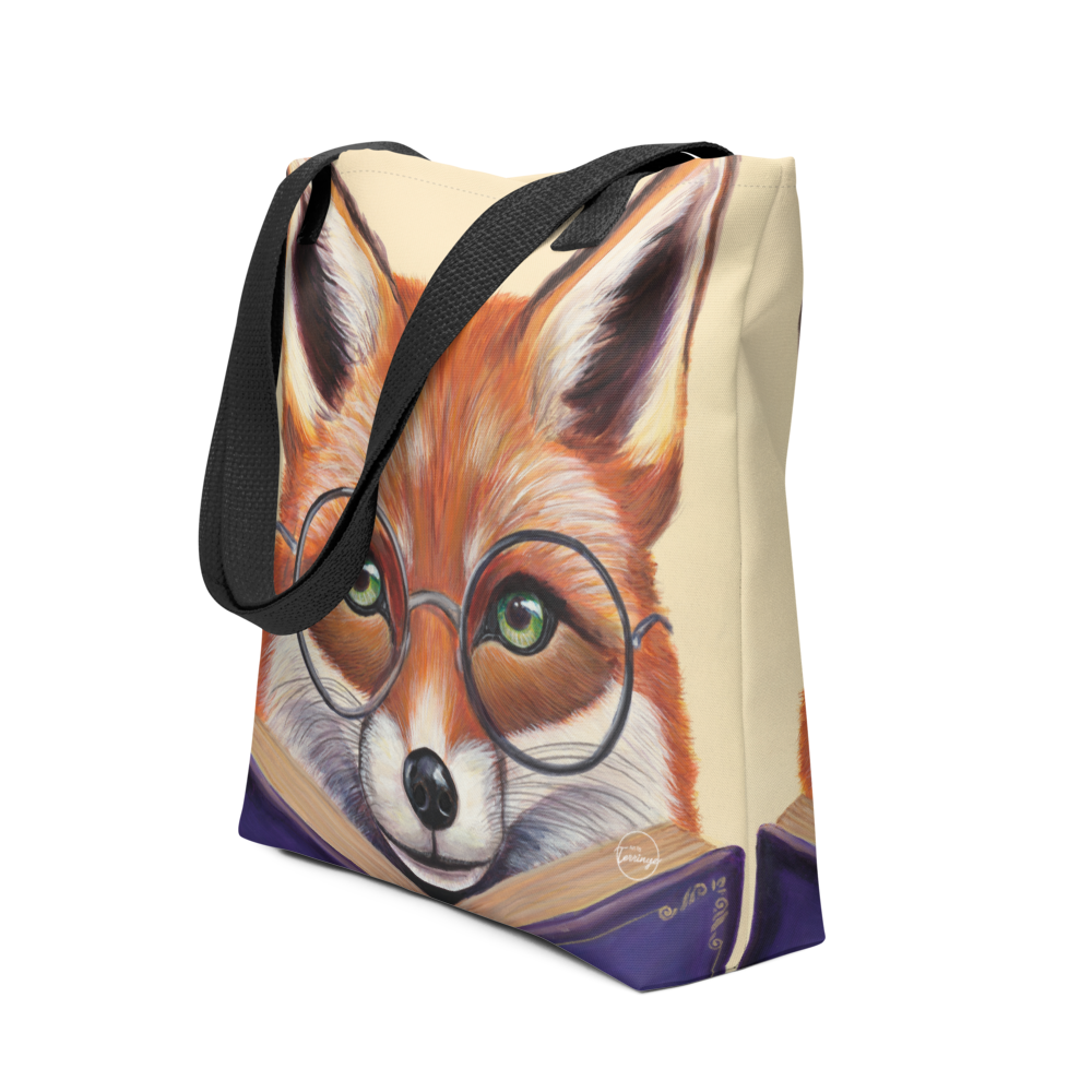 Fox, The Clever Reader Tote bag