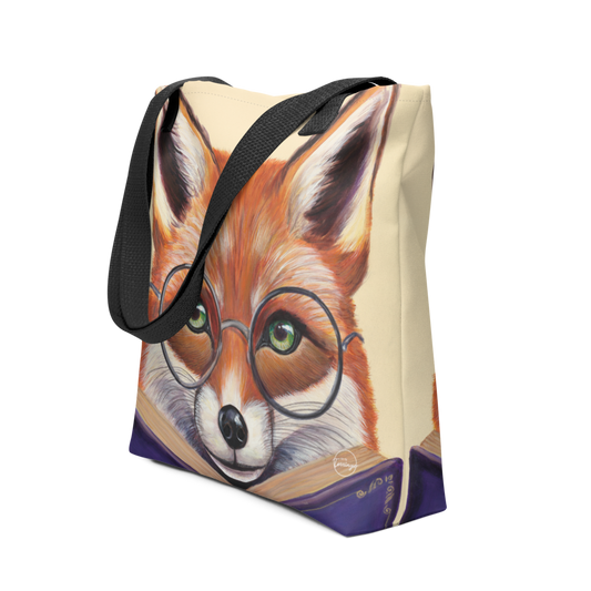 Fox, The Clever Reader Tote bag