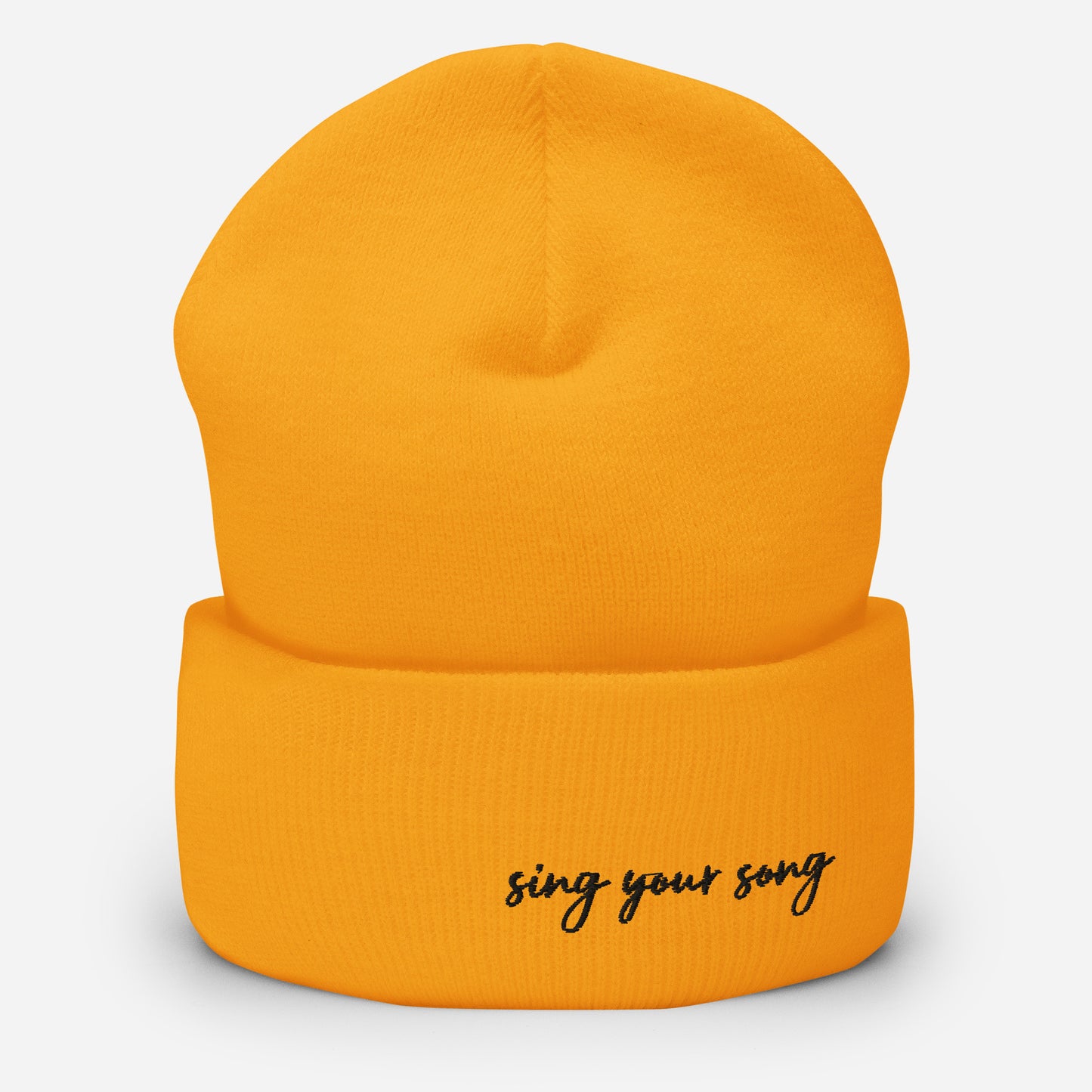 Sing Your Song Cuffed Beanie