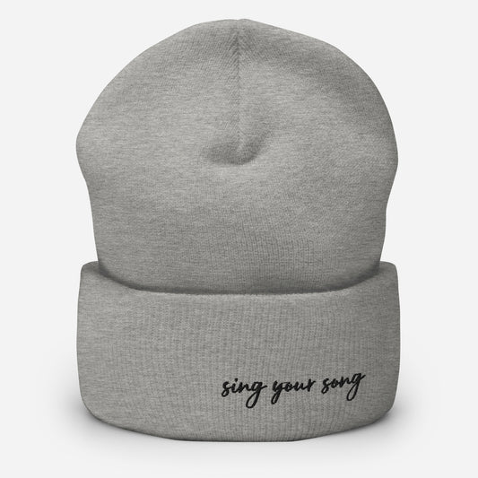 Sing Your Song Cuffed Beanie